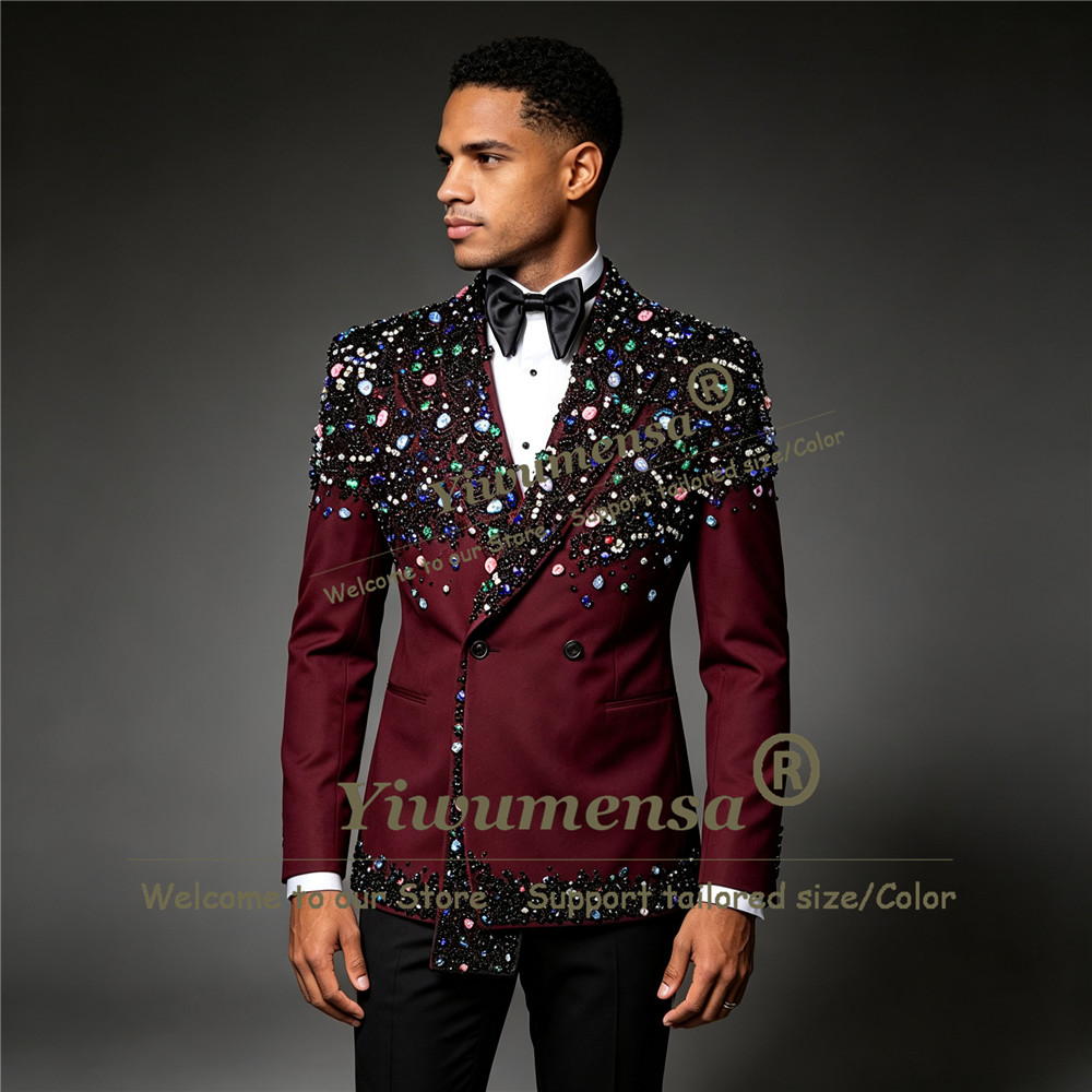 Men Formal Wear Wedding Guest - Роскошный костюм для жениха, подходящий для