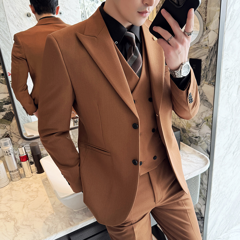 Мужской костюм-тройка, деловой – обзор и цена Men Formal Wear Top