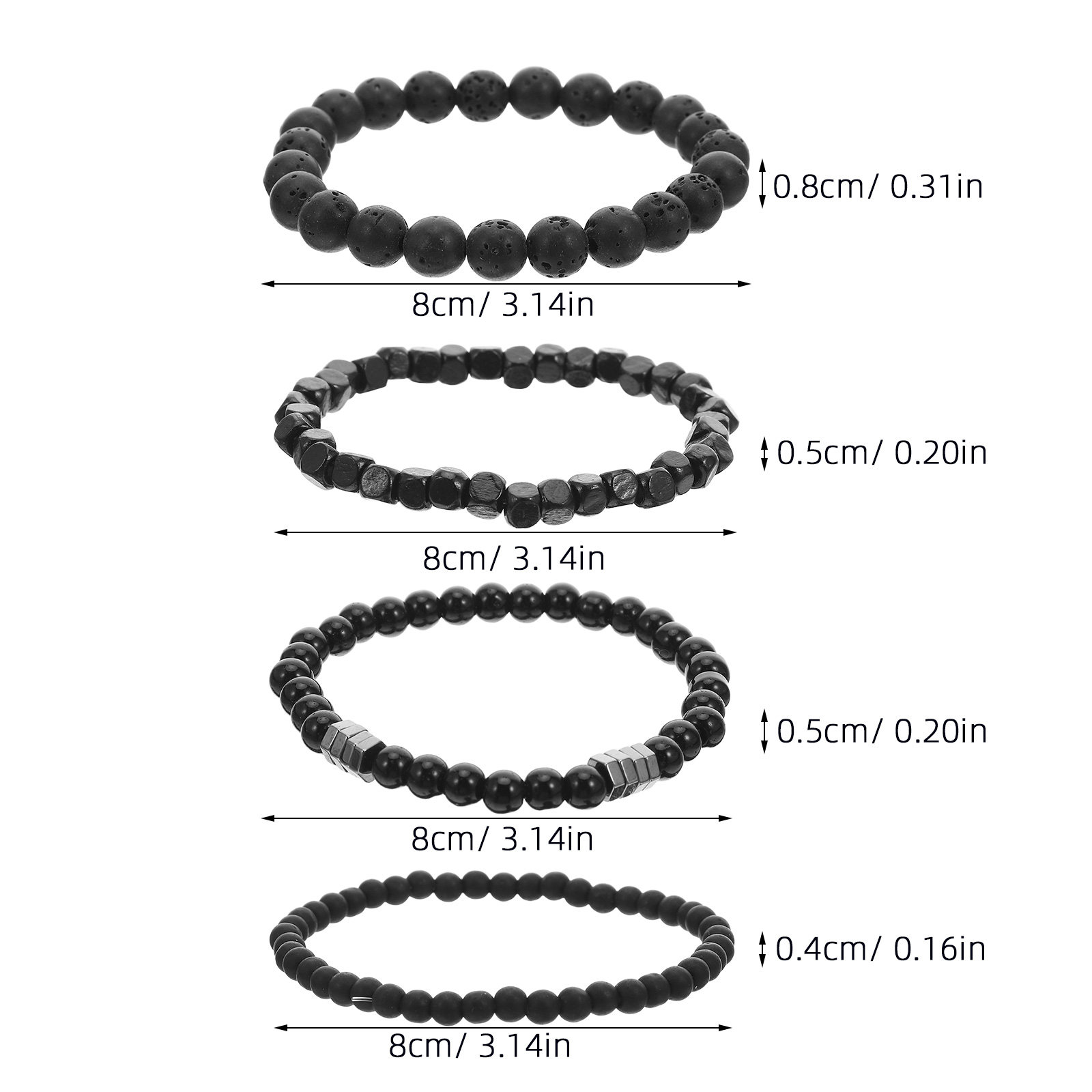 4 штуки браслетов с цирконами  – обзор и цена Men'S Formal Wear Jewelry