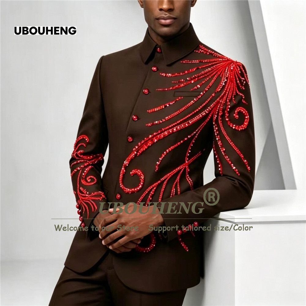 Мужской африканский костюм для – обзор и цена Men Formal Wear Wedding Guest