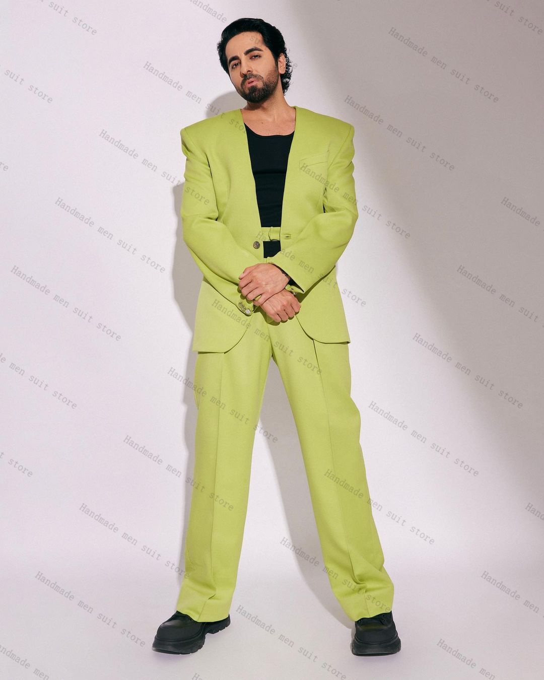 Модный зеленый мужской костюм, – обзор и цена Men Formal Wear Wedding Guest