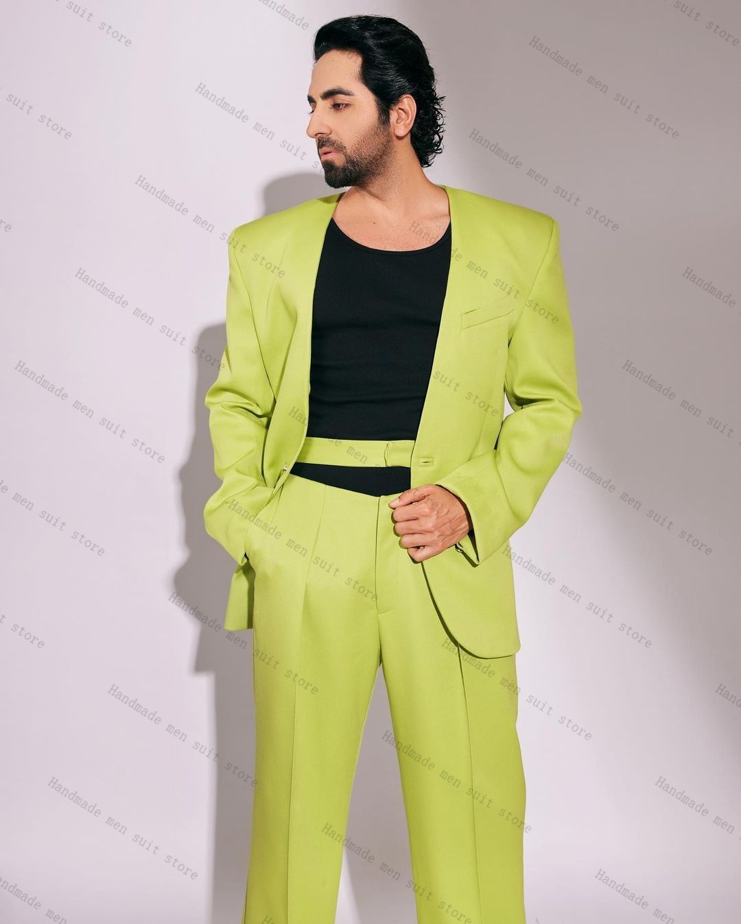 Модный зеленый мужской костюм, – обзор и цена Men Formal Wear Wedding Guest