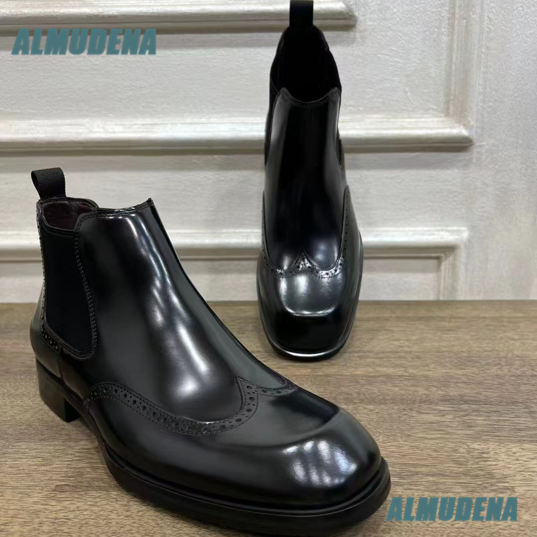 Мужские коричневые глянцевые б – обзор и цена Men'S Formal Style