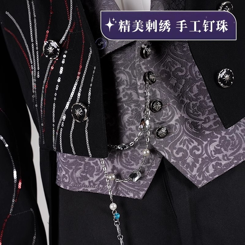 Наряды для косплея для «Глубок – обзор и цена Men Formal Wear Top