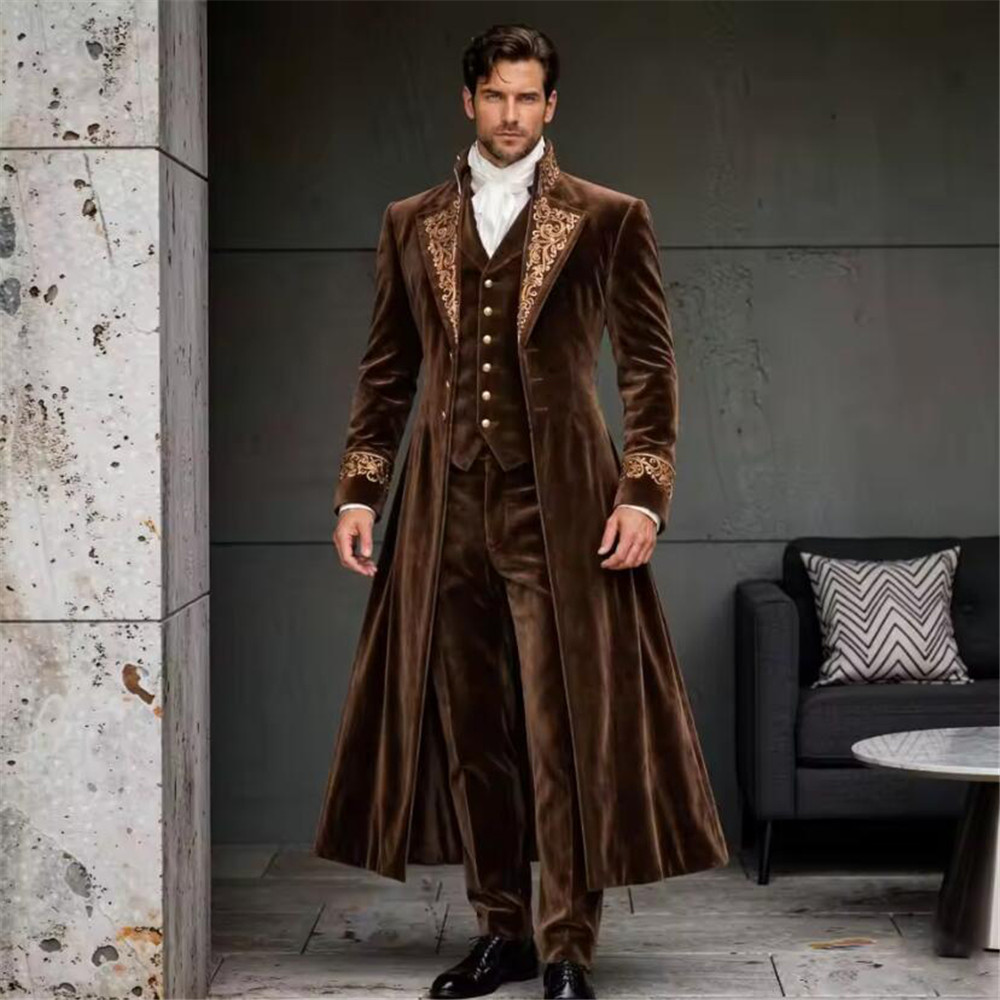Мужской бархатный костюм из тр – обзор и цена Men Formal Wear Wedding Guest