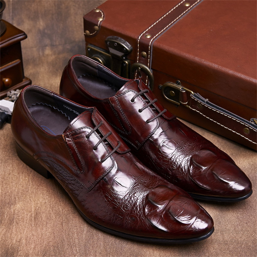 Мужские кожаные туфли с тиснен – обзор и цена Men'S Formal Style