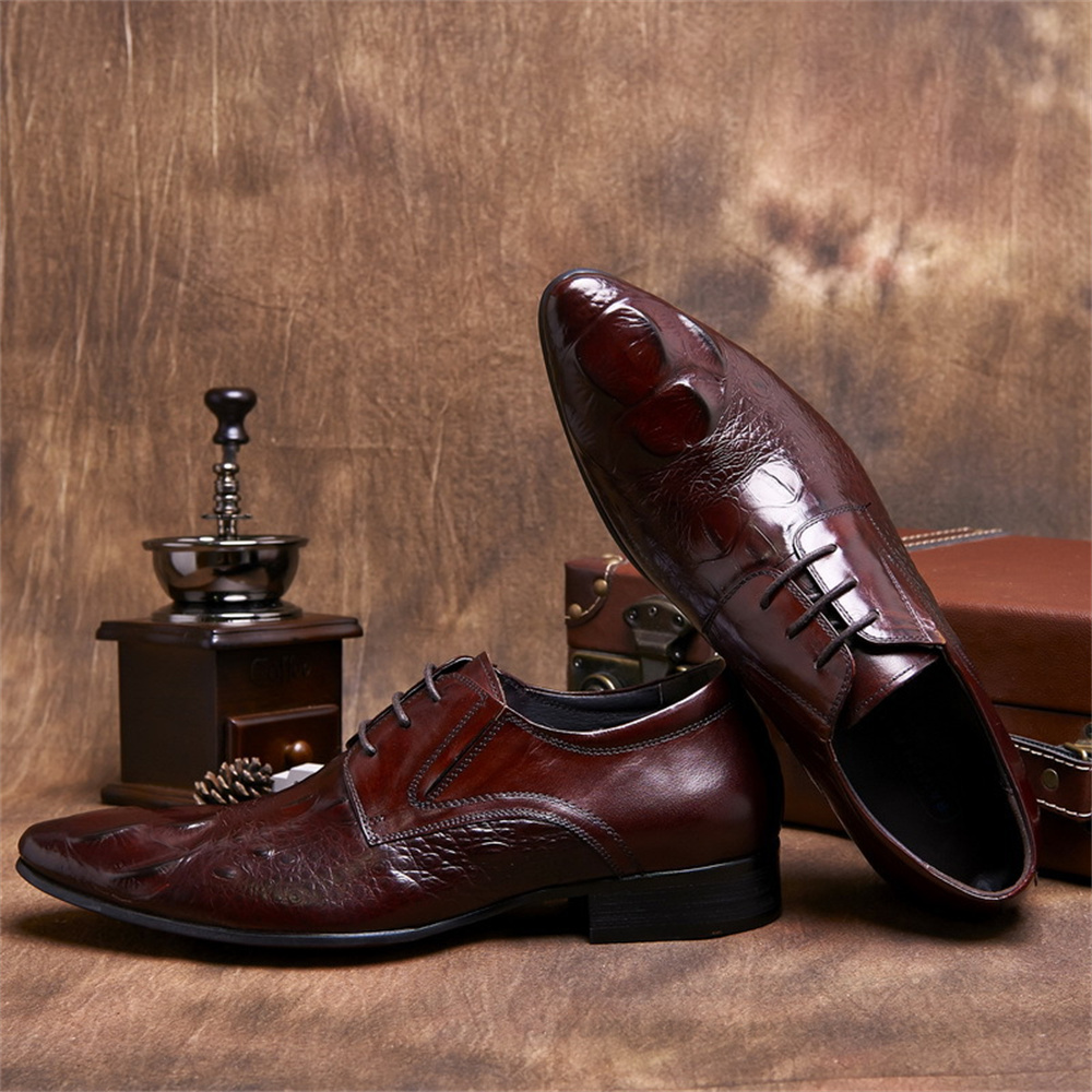 Мужские кожаные туфли с тиснен – обзор и цена Men'S Formal Style